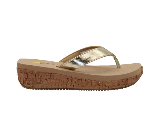 Neville Metallic Leather Sandal