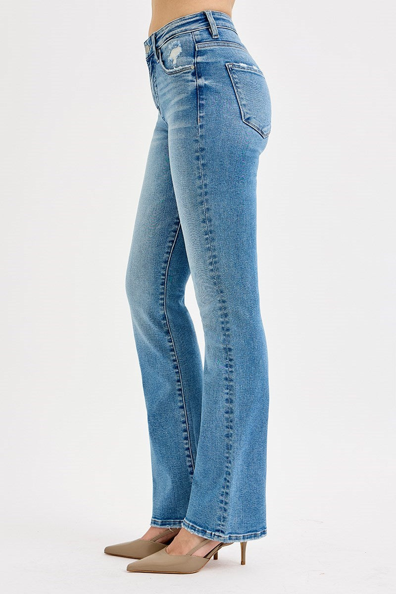 June High Rise Straight Leg Jeans