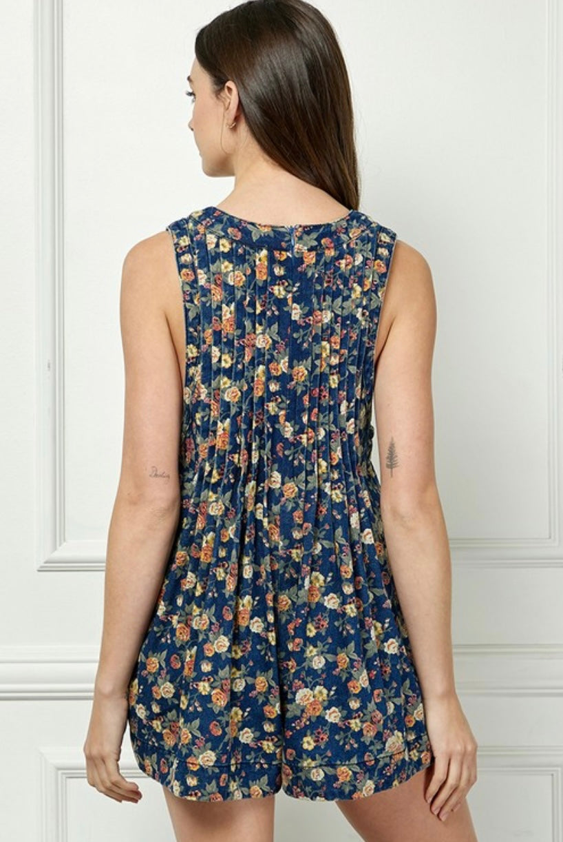 Autumn Denim Romper