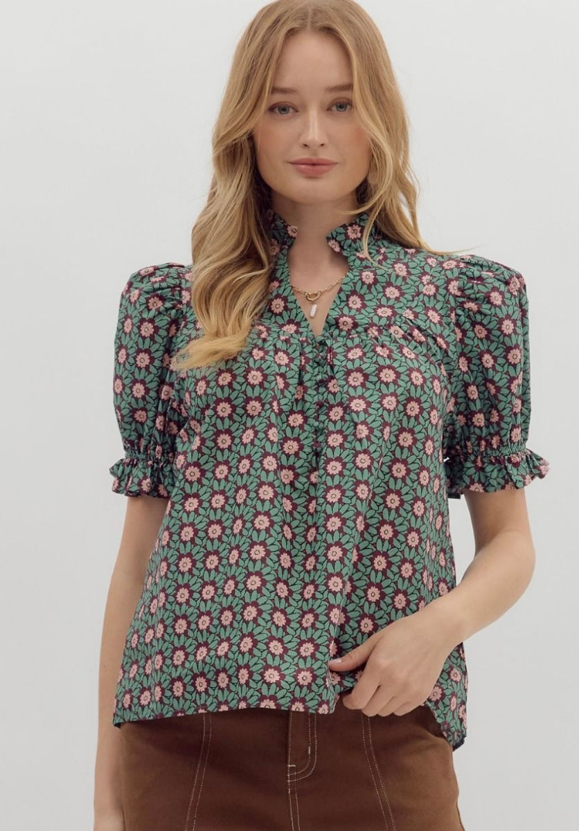 Rosy Whimsical Blouse