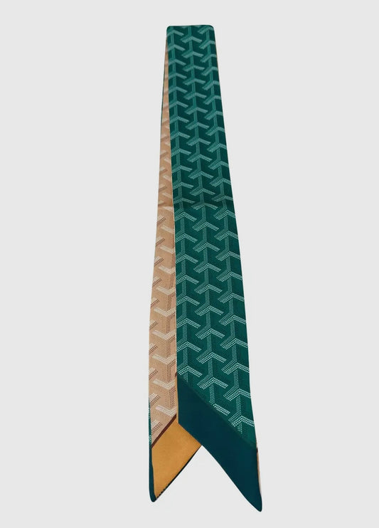 Gemelli Printed Scarf Necklace
