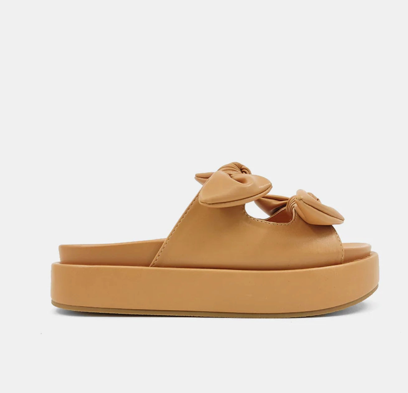 KiKi Camel Flatform Sandals