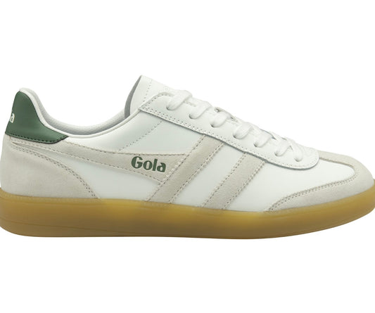 Viper Leather Trainer White/Evergreen/Gum