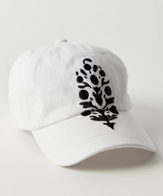 Big Buti Baseball Cap White/Black