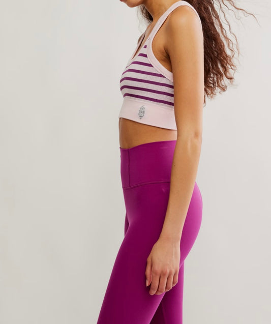 Stripe Go To Bra Deep Mulberry Combo