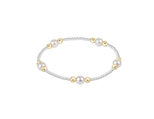 Purpose Pearl 6mm Bead Bracelet - Mixed Metal