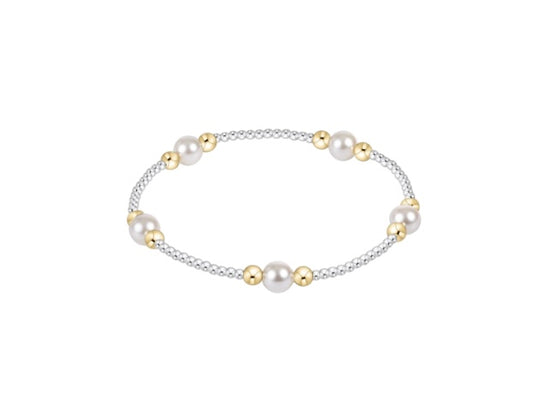Purpose Pearl 6mm Bead Bracelet - Mixed Metal