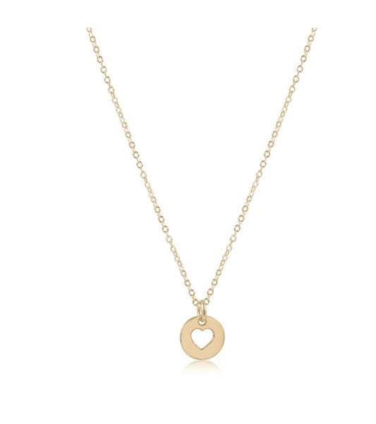 16” NECKLACE Gold - LOVE GOLD DISC