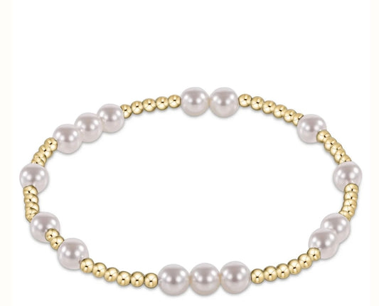 HOPE Unwritten 5mm Bead Bracelet - Pearl