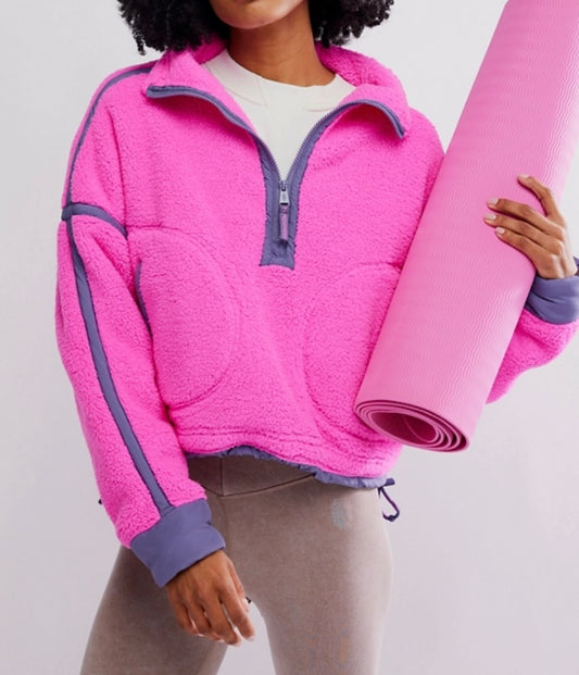Mountain High 1/2 Zip Fuschia Flirt