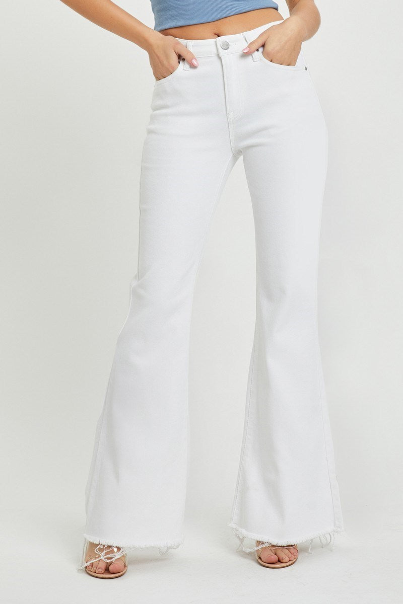 White Out Flare Denim