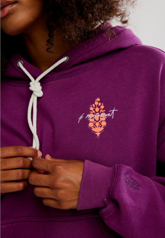Final Call Hoodie Logo Deep Mulberry Combo