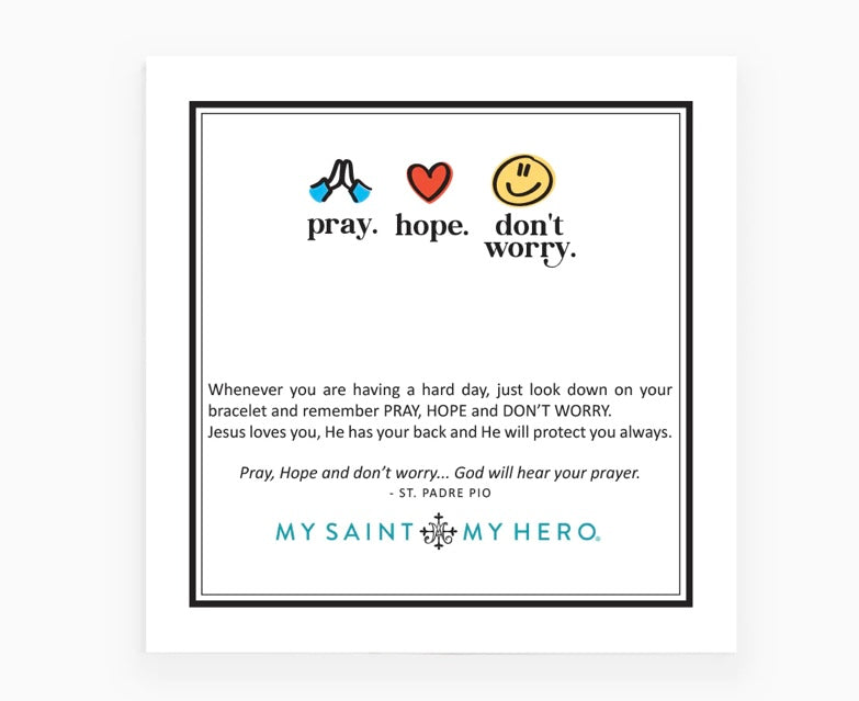 Pray Hope Don’t Worry Bracelet For Kids