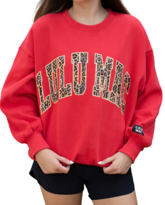 Red Leopard LuLu Mac Sweatshirt