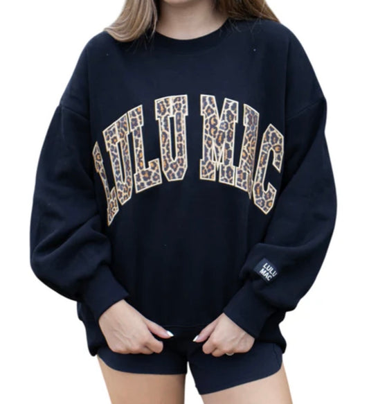 Black Leopard LuLu Mac Sweatshirt