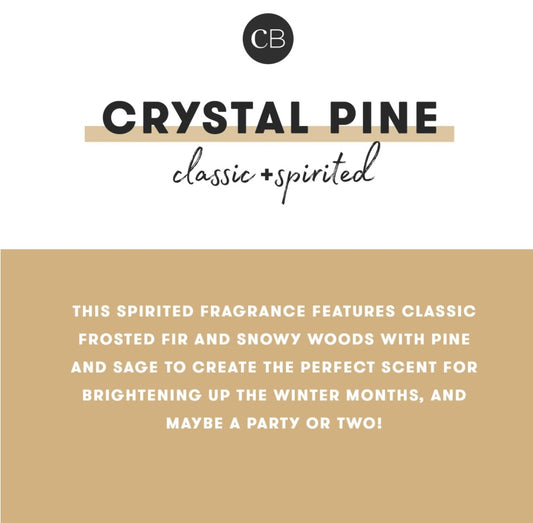 8 oz Crystal Pine Holiday Pattern Play Signature Candle