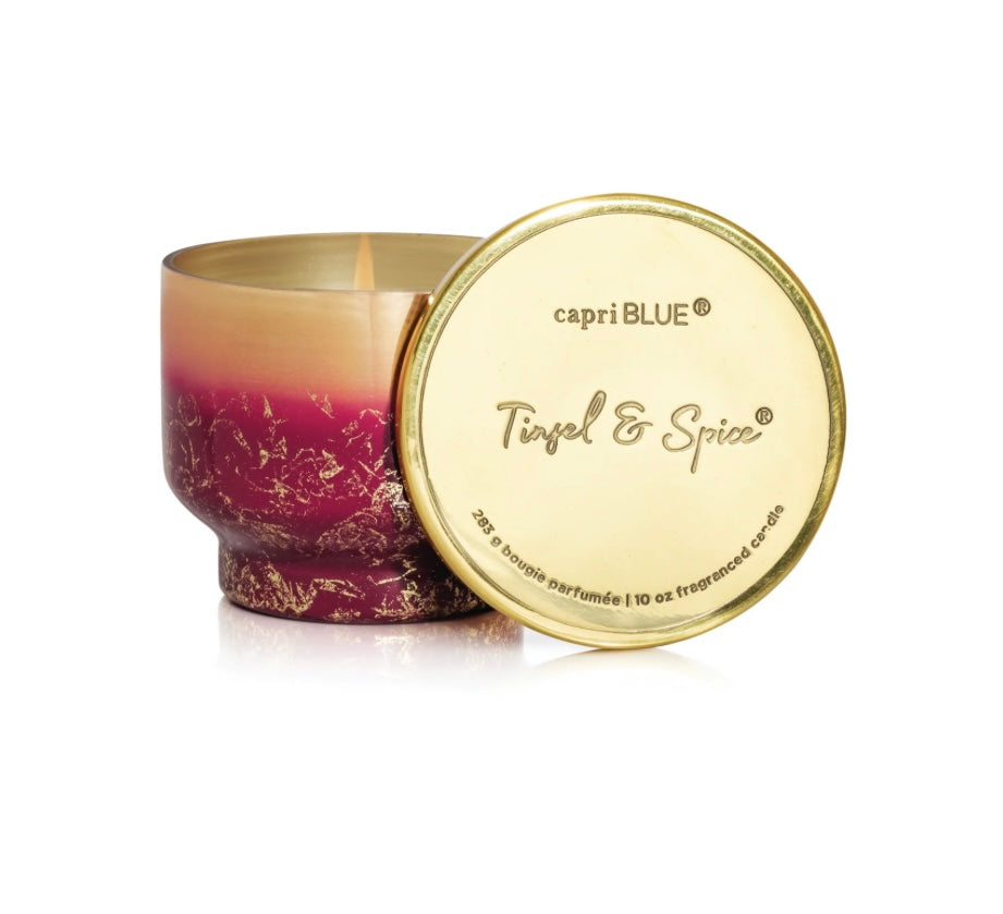 10 oz Glimmer Inverted Jar Tinsel & Spice