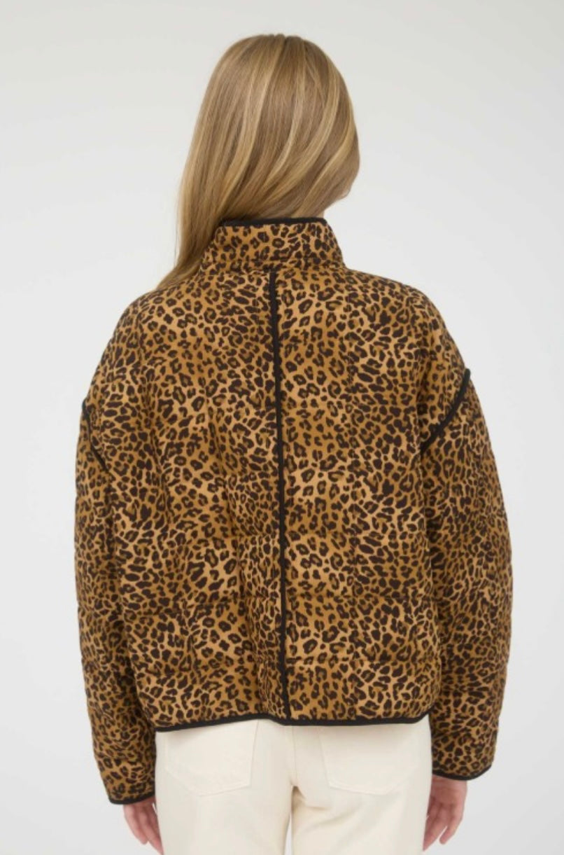 Spotted & Warm Quilted Jacket