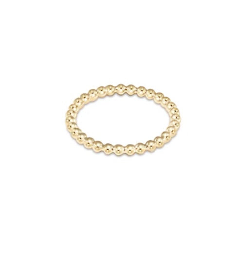 Classic Gold 2mm Bead Ring