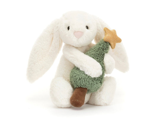 Bashful Bunny With Christmas Tree