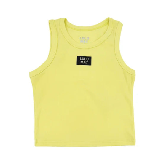 Neon Yellow LULU MAC SOLID TANK TOPS