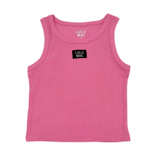Bubblegum LULU MAC SOLID TANK TOPS