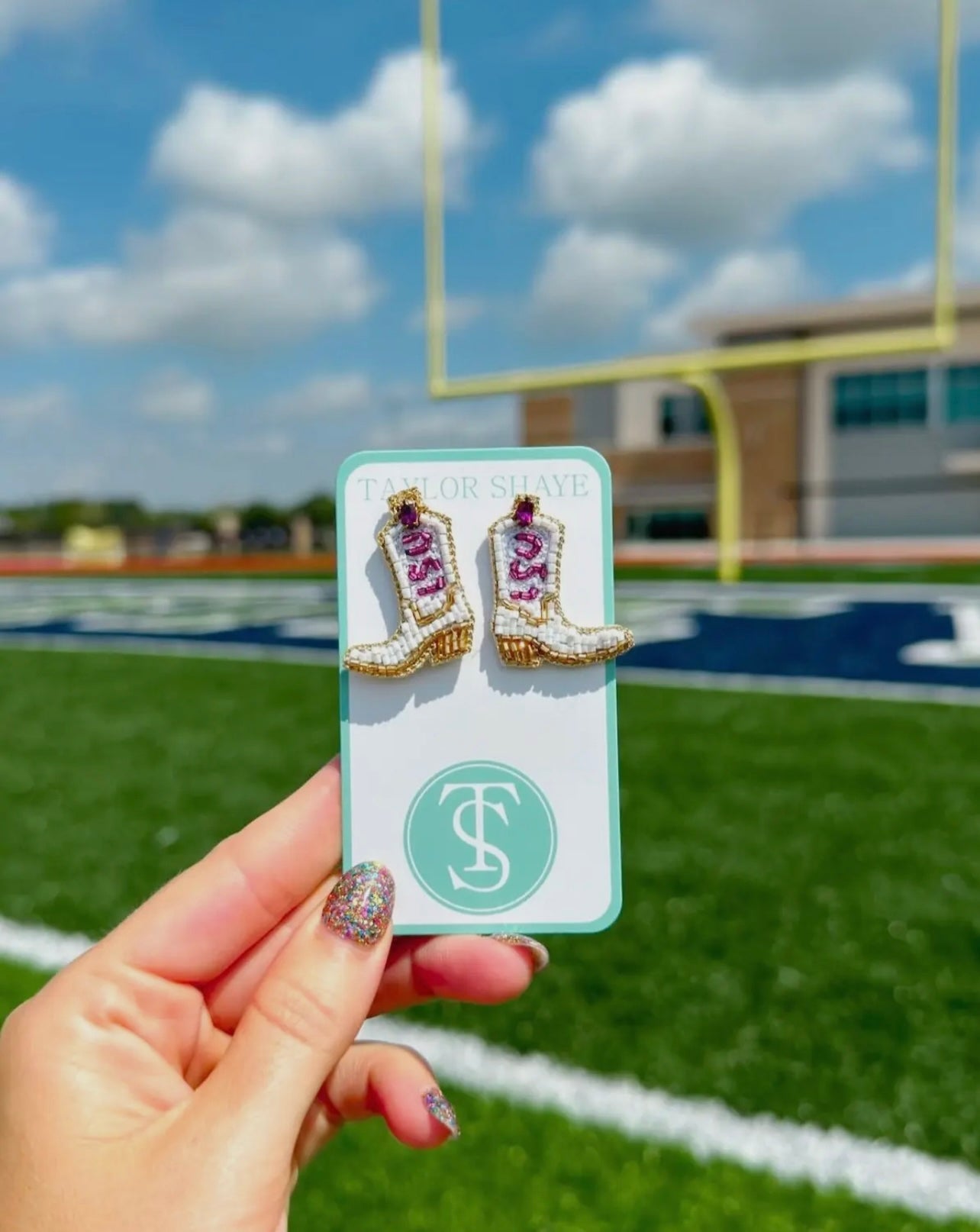 TS LSU Boot Earrings