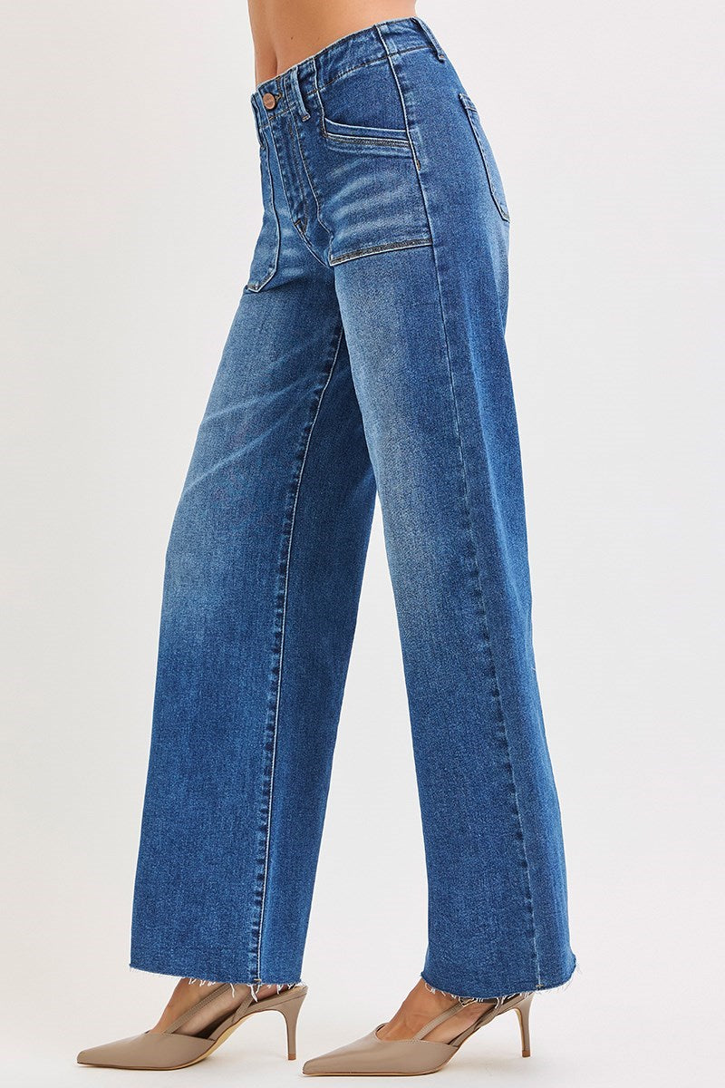 Montana Mid Rise Wide Leg Jeans