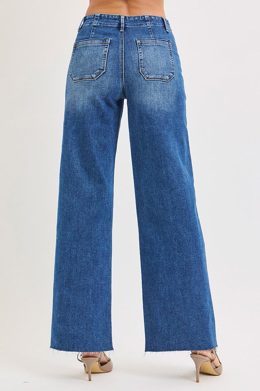 Montana Mid Rise Wide Leg Jeans