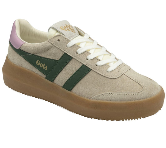 Gola Womens Athena Trainer Bone/Evergreen/Candy/Gum