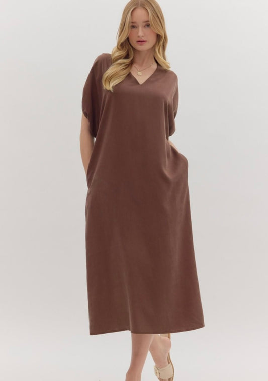 It’s My Pleasure Espresso Dress
