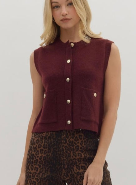 Sugared Spice Sweater Vest