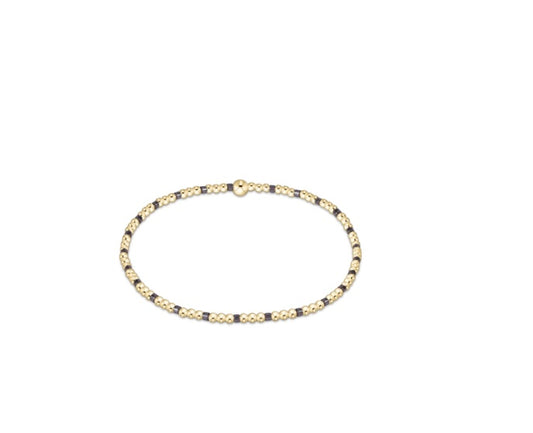 Hope Sincerity Pattern 2mm Bead Bracelet - Taupe Twist