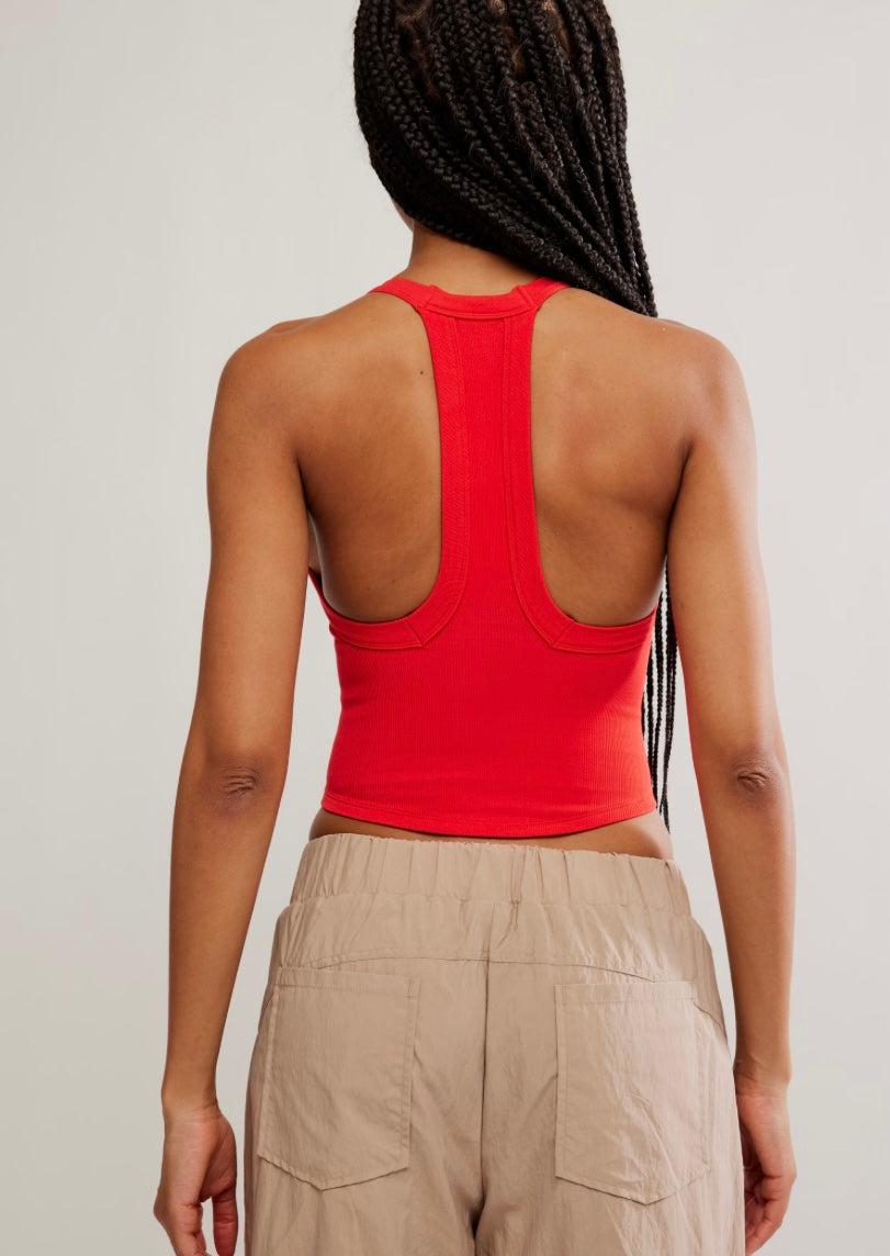 All Clear Vneck Cami Victory Red