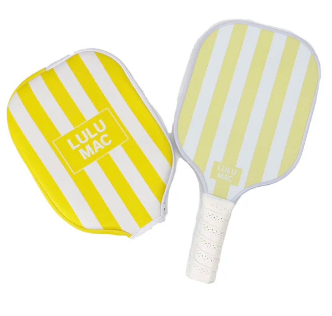 Yellow Stripe Pickleball Paddle