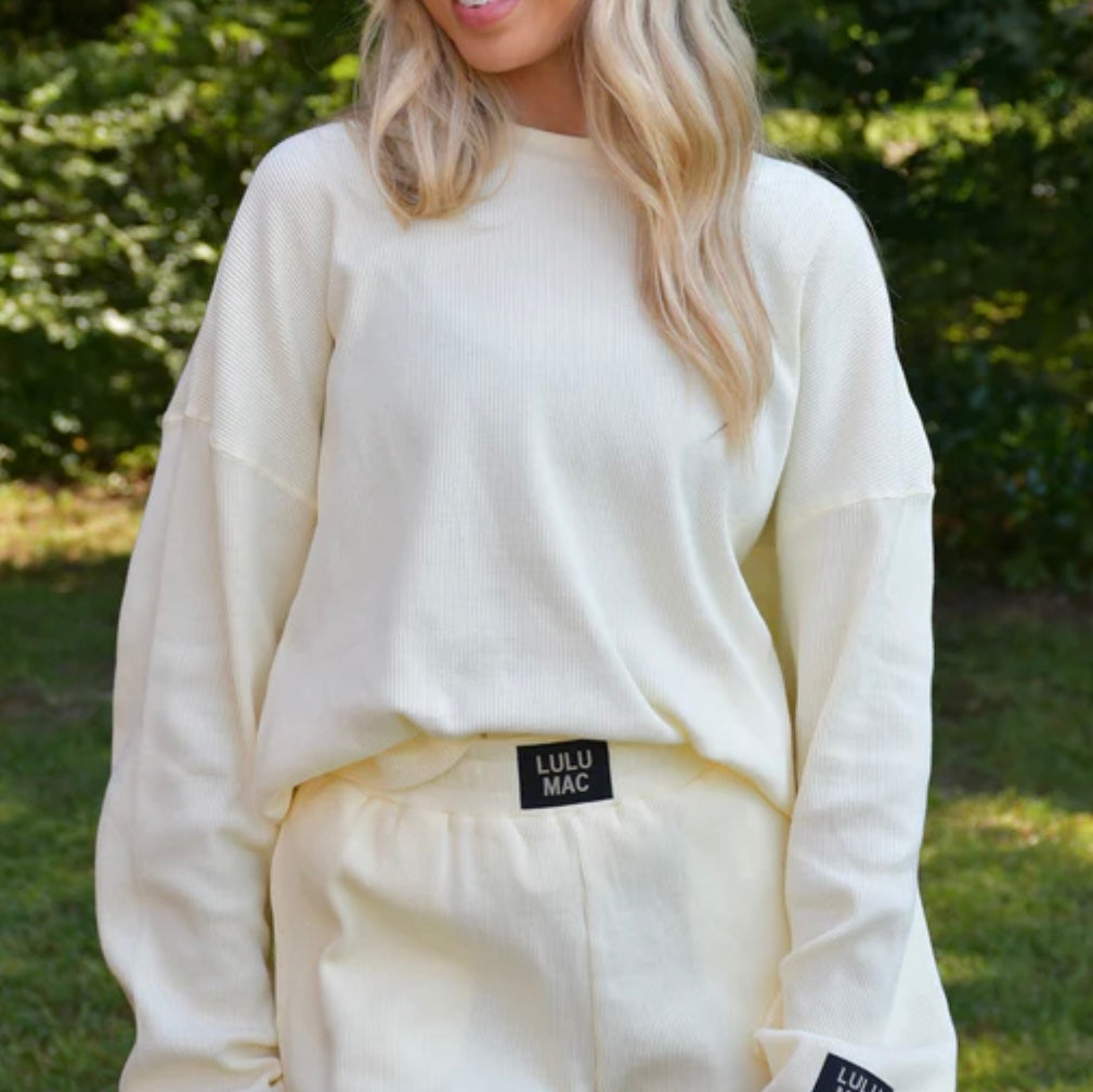 LuLu Mac Waffle Top Yellow