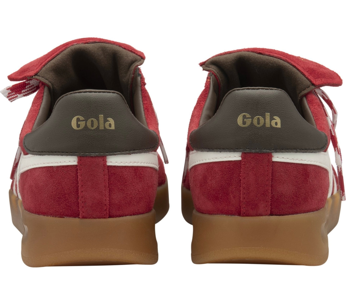 Gola Stadia 86 Trainer Red/Off White/Dark Brown/Gum
