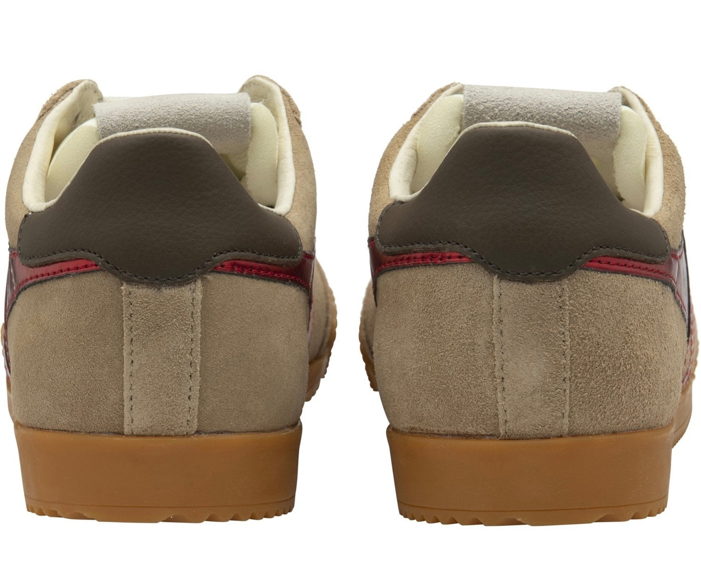 Gola Womens Glitz Trainer Light Caramel/Red/Dark Brown