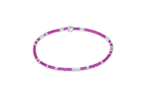 Hope Unwritten Sterling Bracelet - Fuchsia
