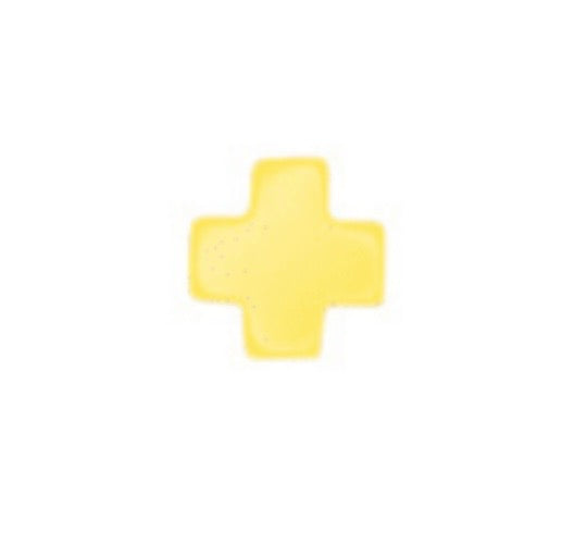 Signature Cross Gold Pattern 2mm Bead Bracelet - Canary