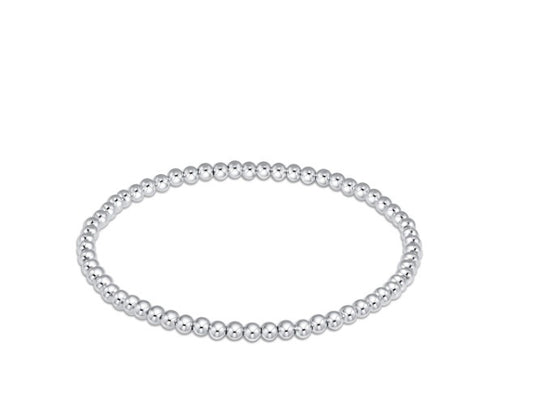 Classic Sterling 3 mm Bead Bracelet