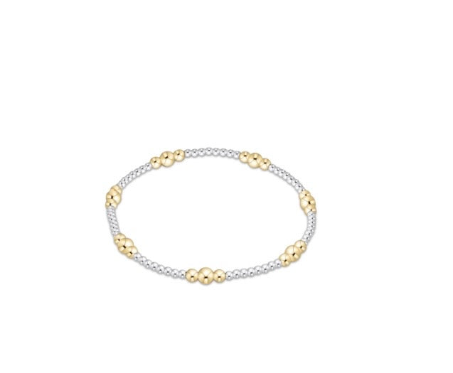 Purpose Mixed Metal 4mm Bead Bracelet