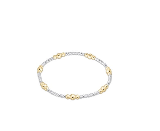 Purpose Mixed Metal 4mm Bead Bracelet