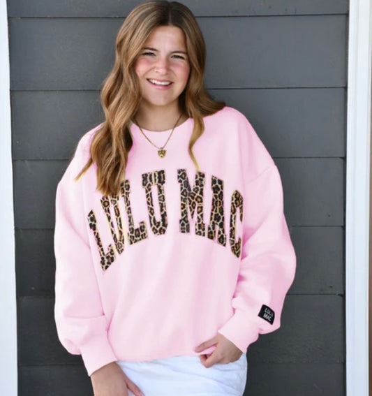 Pink Leopard LuLu Mac Sweatshirt