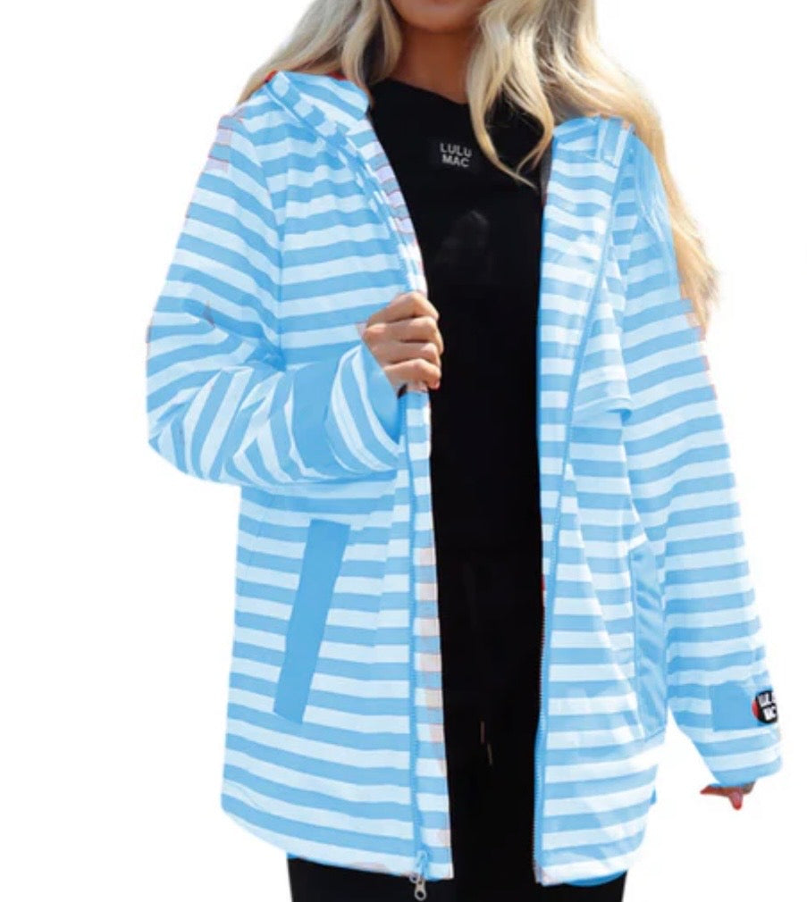 LuLu Mac Blue Stripe Darby Raincoat