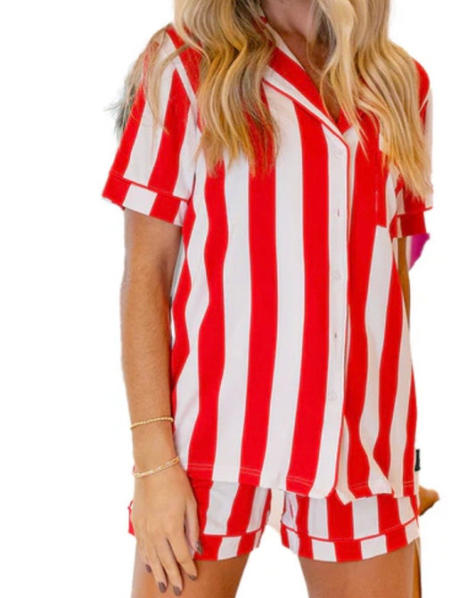 LuLu Mac Red Stripe PJ’s