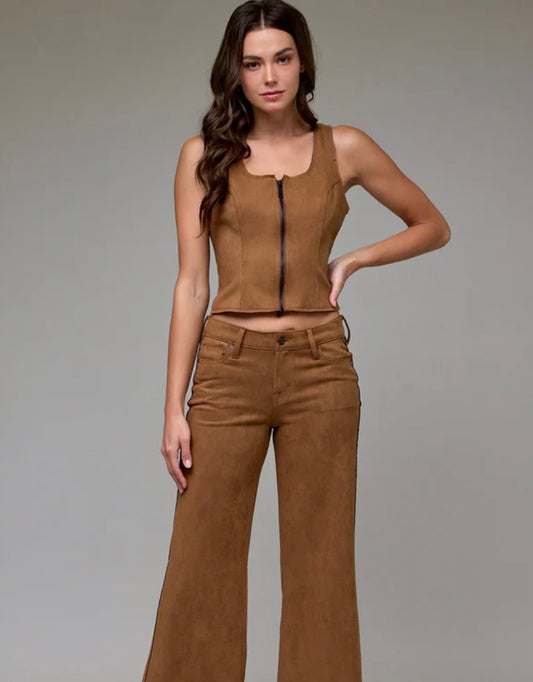 Rebel Front Zipper Top/Vest