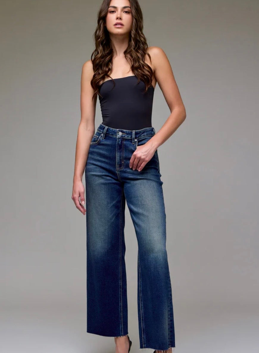 Logan Dark Vintage Clean Stretch Dad Jean