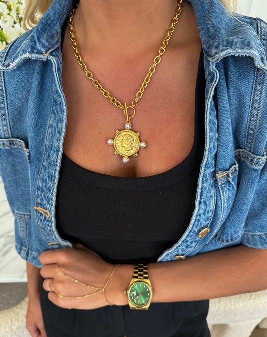 Pearl Coin Necklace