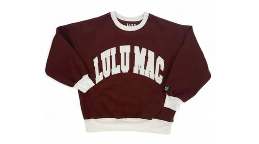 LuLu Mac Color Block Brown/White